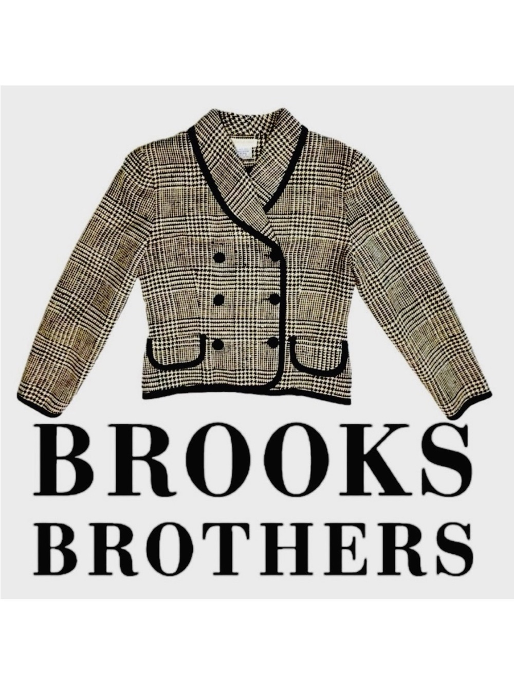VINTAGE 100% Silk BROOKS BROTHERS | Tweed Fitted Blazer Suit Jacket Coat